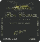 Bon Courage Wine Estate White Muscadel 2013 Front Label