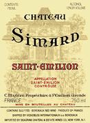 Chateau Simard Saint-Emilion (half-bottle) 1989 Front Label