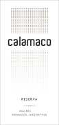 Calamaco Reserva Malbec 2013 Front Label