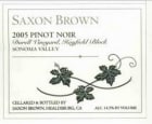 Saxon Brown Durell Vineyard Hayfield Block Pinot Noir 2005 Front Label