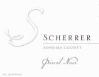 Scherrer Winery Pinot Noir 2012 Front Label