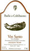 Badia a Coltibuono Vin Santo (375ML half-bottle) 1993 Front Label