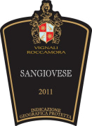 Casa Vitivinicola Tinazzi Daunia Vignali Roccamora Sangiovese 2011 Front Label