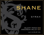 Shane Valenti Ranch Syrah 2007 Front Label