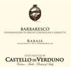 Castello di Verduno Barbaresco Rabaja 2011 Front Label