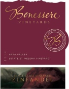 Benessere Black Glass Estate Vineyard Zinfandel 2014 Front Label