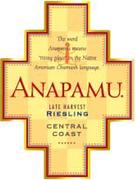 Anapamu Late Harvest Riesling 1998 Front Label