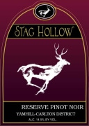 Stag Hollow Reserve Pinot Noir 2011 Front Label