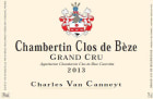 Charles Van Canneyt Chambertin Clos de Beze Grand Cru 2013 Front Label