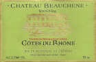 Chateau Beauchene Cotes du Rhone Viognier 2015 Front Label