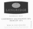 Longridge Cabernet Merlot 1998 Front Label