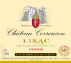 Chateau Correnson Lirac Divinitas 2012 Front Label