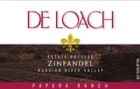 DeLoach Papera Ranch Zinfandel 1999 Front Label