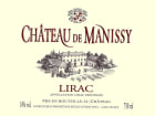 Chateau de Manissy Lirac 2012 Front Label