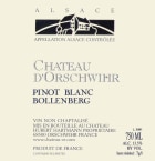 Chateau d'Orschwihr Bollenberg Pinot Blanc 2015 Front Label