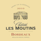 Chateau Haut-Pougnan Bordeaux Chateau Les Moutins 2010 Front Label