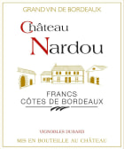 Chateau Nardou Cotes de Bordeaux Francs 2014 Front Label