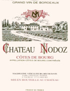 Chateau Nodoz Cotes de Bourg 2009 Front Label