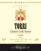 Chianti Geografico Chianti Colli Senesi Torri Riserva 2008 Front Label