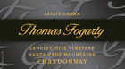 Thomas Fogarty Langley Hill Vineyard Estate Chardonnay 2012 Front Label