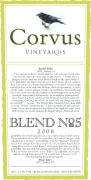 Corvus Vineyards Blend No 5 2008 Front Label