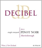 Decibel Wines Single Vineyard Pinot Noir 2011 Front Label