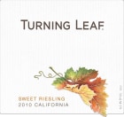 Turning Leaf Sweet Riesling 2010 Front Label