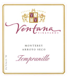 Ventana Estate Tempranillo 2006 Front Label