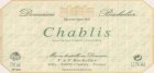 Domaine Bachelier  Chablis 2003 Front Label