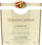 Domaine Cauhape La Canopee Sec 2008 Front Label