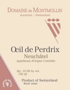 Domaine de Montmollin Oeil de Perdrix 2015 Front Label