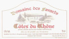 Domaine des Favards Cotes du Rhone Les Grandes Terres Rouge 2013 Front Label