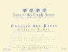 Domaine des Grands Devers Cotes du Rhone Enclave des Papes 2013 Front Label
