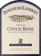 Domaine des Lauribert Cotes du Rhone Tradition 2013 Front Label