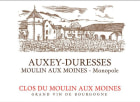 Domaine du Moulin aux Moines Auxey-Duresses Moulin aux Moines Blanc 2014 Front Label