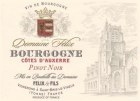 Domaine Felix Bourgogne Cotes d'Auxerre Pinot Noir 2014 Front Label