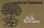 Domaine Genoux Arbin Chateau de Merande La Belle Romaine 2014 Front Label