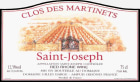 Domaine Gilles Barge Saint-Joseph Clos des Martinets 2014 Front Label