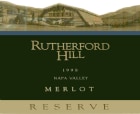Rutherford Hill Reserve Merlot 1998 Front Label