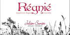 Domaine Julien Sunier Regnie 2013 Front Label