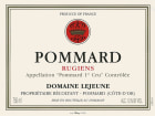 Domaine Lejeune Pommard Rugiens Premier CRU 2012 Front Label