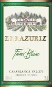 Errazuriz Fume Blanc 2000 Front Label