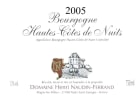 Domaine Naudin-Ferrand Bourgogne Hautes Cotes de Nuits Blanc 2005 Front Label