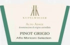 Alfio Moriconi Selection Kupelwieser Pinot Grigio 2015 Front Label