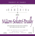 Domaine Romanin Macon-Solutre-Pouilly 2011 Front Label