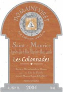 Domaine Viret Cotes du Rhone Village Saint Maurice Cuvee Les Colonnades 2004 Front Label