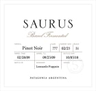 Familia Schroeder Saurus Barrel Fermented Pinot Noir 2014 Front Label