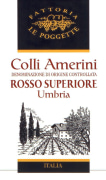 Fattoria Le Poggette Colli Amerini Superiore Rosso 2007 Front Label