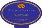 Hidden Valley Pinotage 1998 Front Label