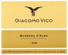 V. Mitolo and Son Barbera d'Alba 2008 Front Label